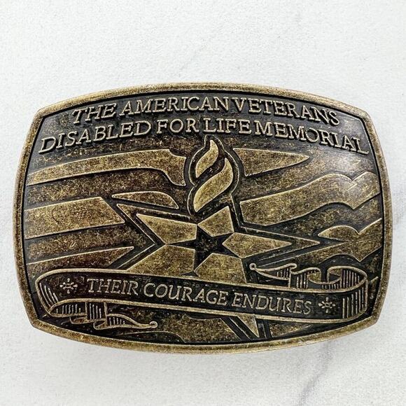 American Veterans Disabled for Life Memorial 2007 Belt Buckle - Picture 1 of 7